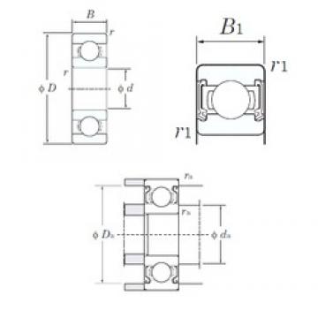 5 mm x 16 mm x 5 mm  KOYO 625-2RD roulements rigides à billes